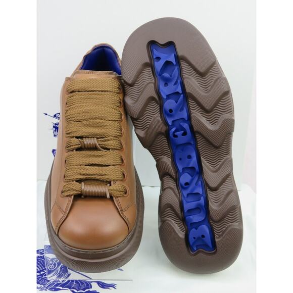 NIB BURBERRY RANGER DARK BROWN LEATHER LACE UP HIKING BOOTS US 9 42 ITALY $1K - Picture 11 of 16